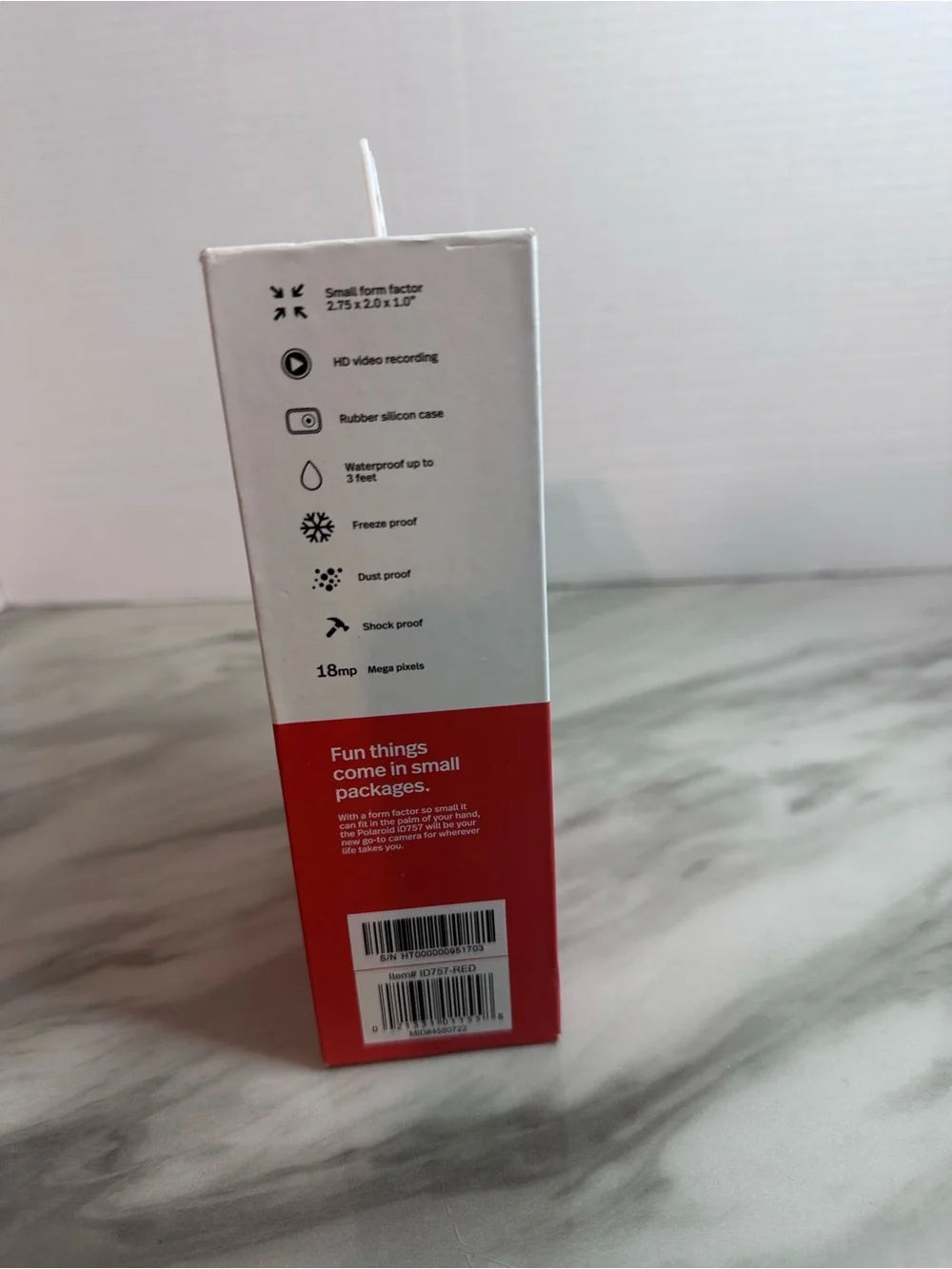 Polaroid Red and White Digital Action Camera